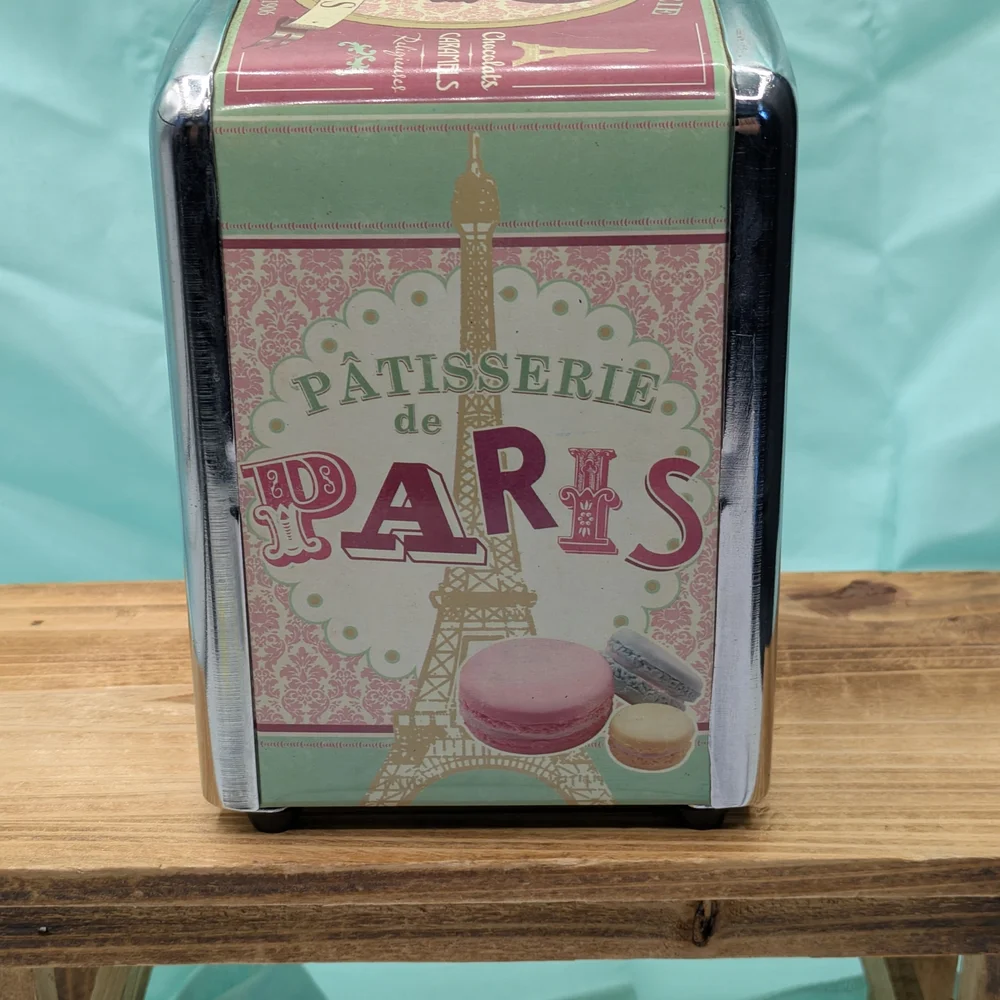 Paris Patisserie Napkin Holder Metal Diner Style